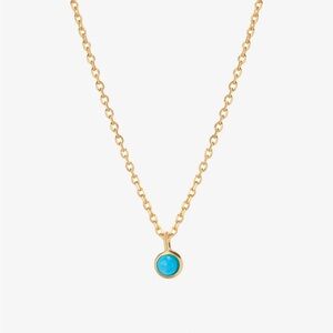 Ana Luisa Marnie Turquoise Pendant Necklace – Gold